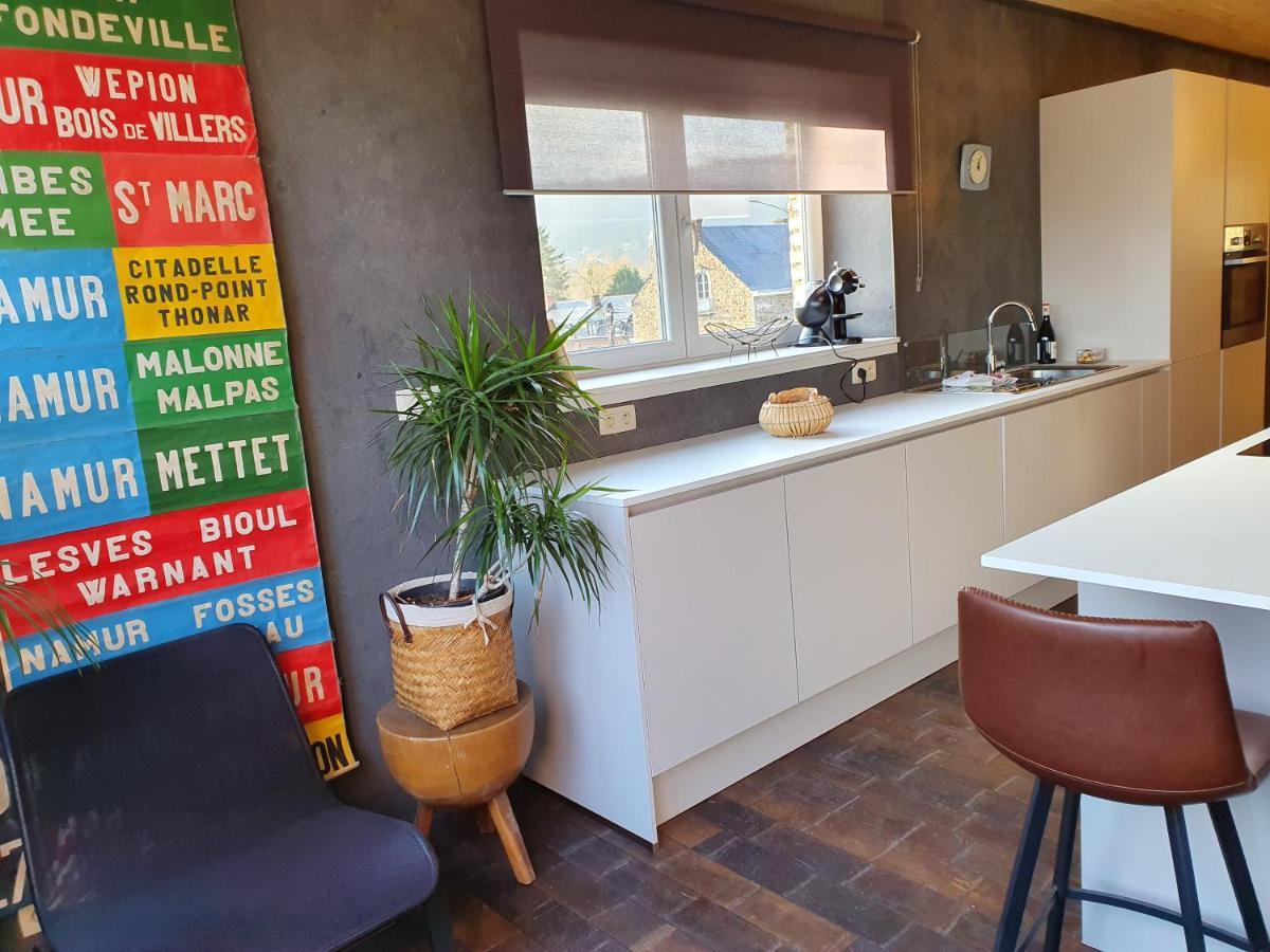 Appartement Vue sur Meuse à Profondeville Extérieur photo